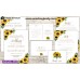 Sunflowers Invitation suite template,Sunflowers invitation set, (143)